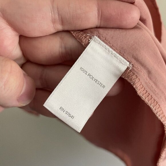 J.Jill Women Size S Pink Rose Round Neck Bell Sleeves Cold Shoulder Blouse - Picture 7 of 9